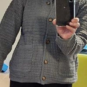 Womens 2023 Cardigan Sweaters Fall Open Front Button Down Long Sleeve Pockets Ca